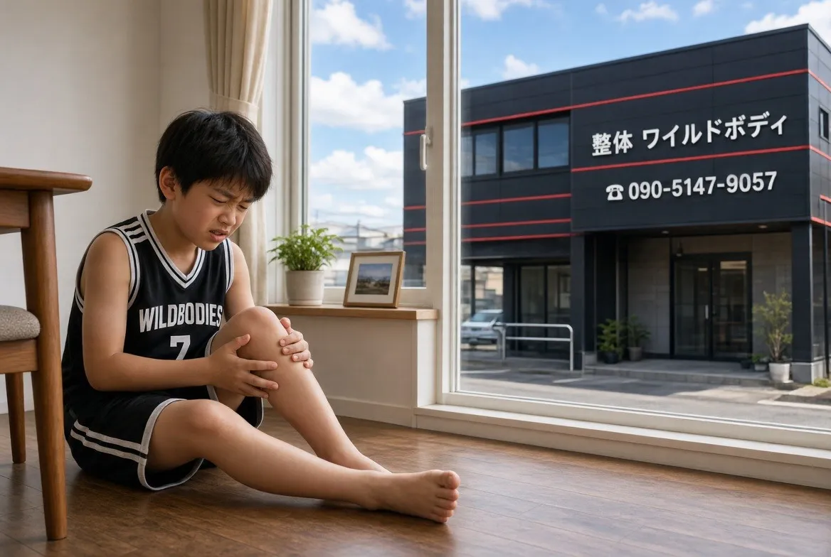 オスグッドの痛みが一回で消滅！即効しゃがめて走れてジャンプもＯＫ！何度も通院不要の徳島県板野郡藍住町の整体の秘密